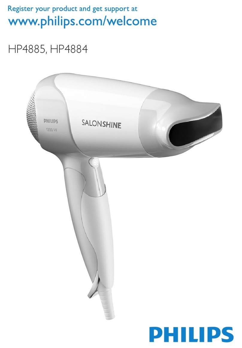 Philips SalonShine HP4885 manual