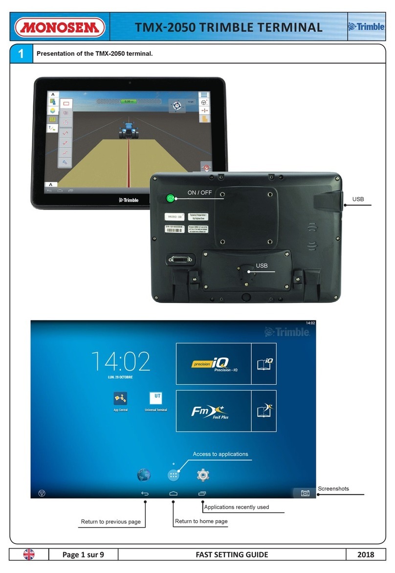 Monosem Trimble TMX-2050 User manual