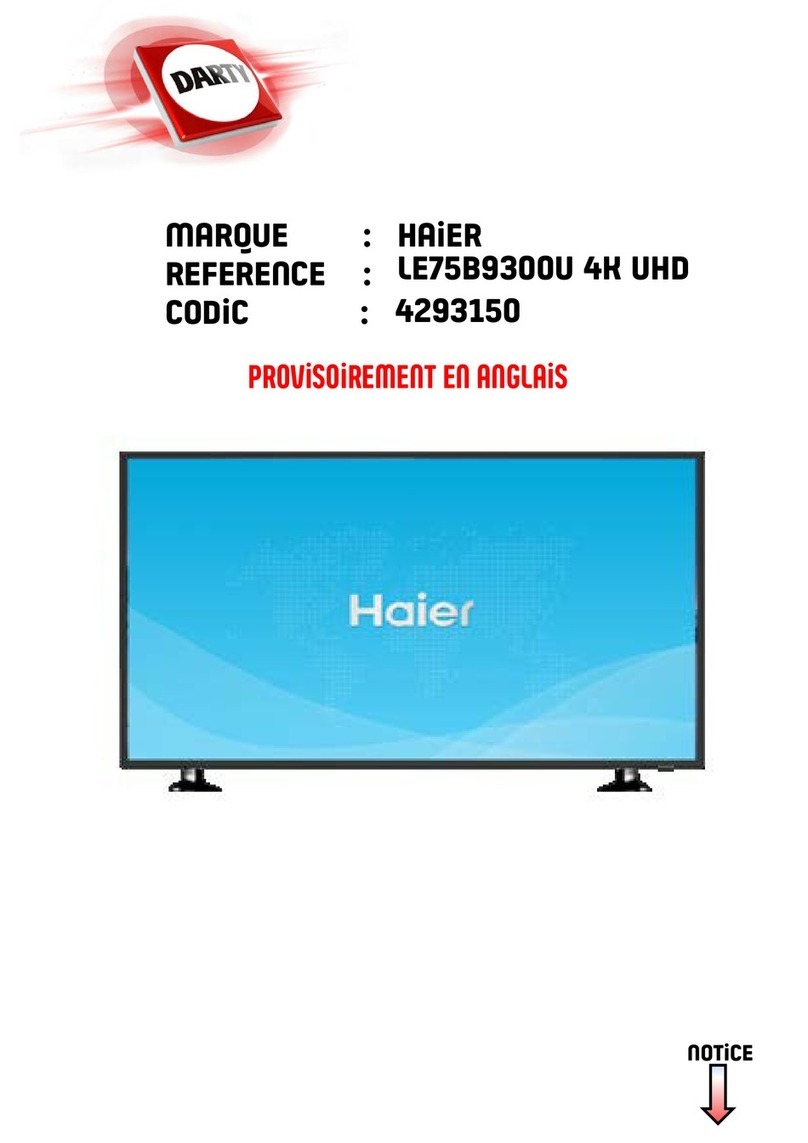 Haier LE75B9300U User manual Haier LE75B9300U User manual