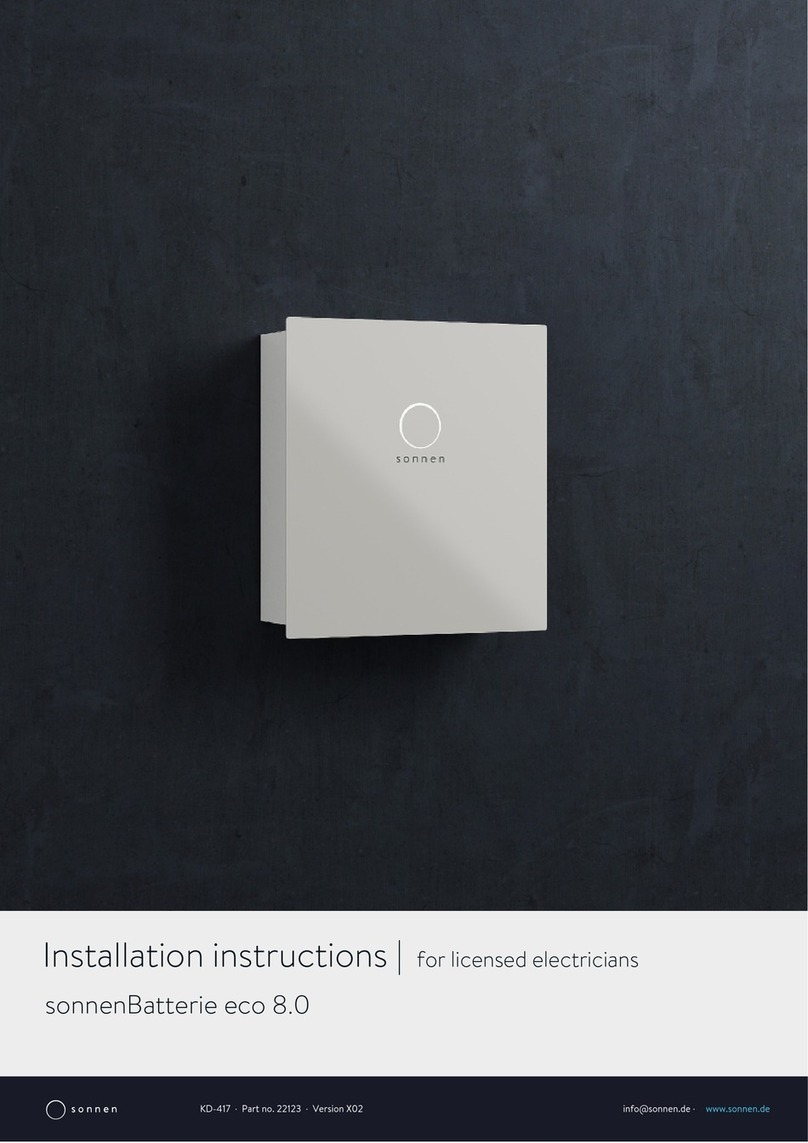 Sonnen sonnenBatterie eco 8.0 installation instructions
