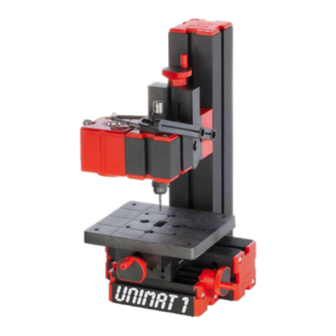 The Cool Tool Unimat 1-classic Instruction sheet