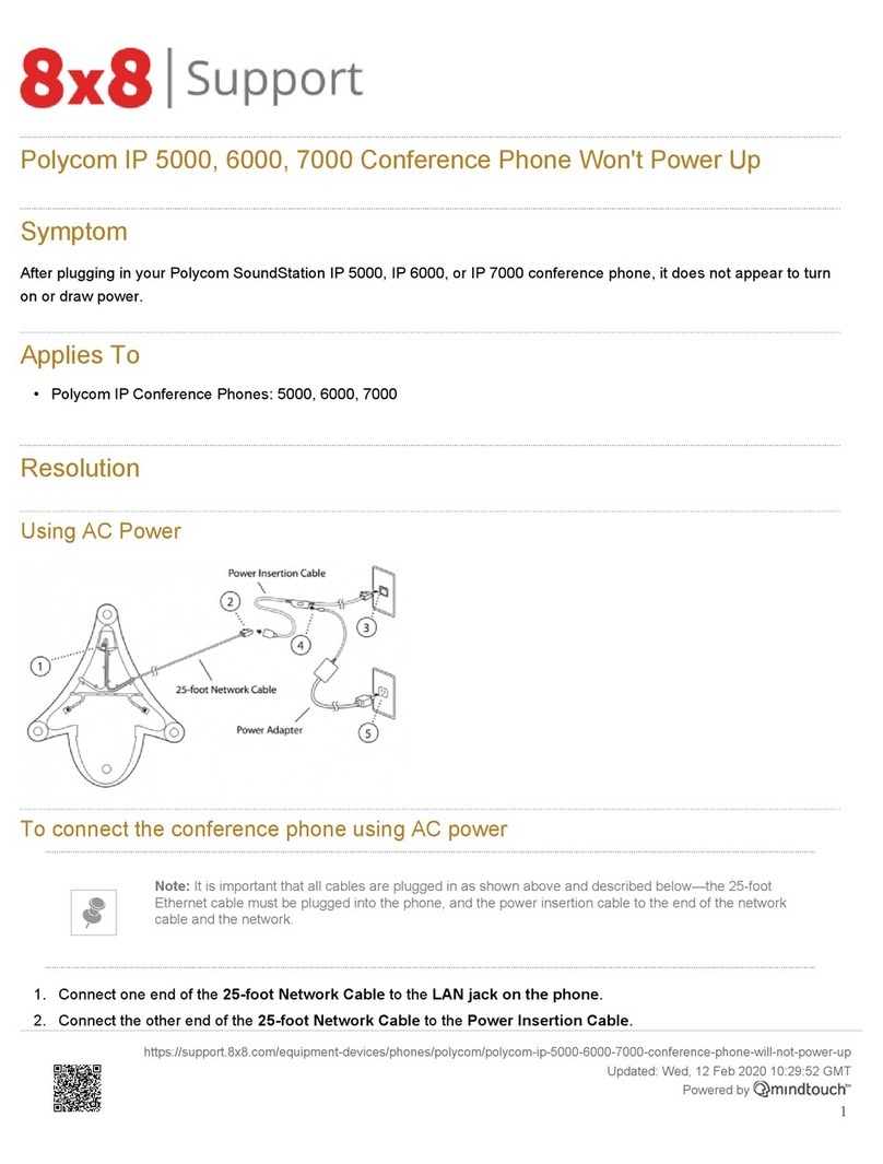 Polycom SoundStation IP 5000 Installation instructions