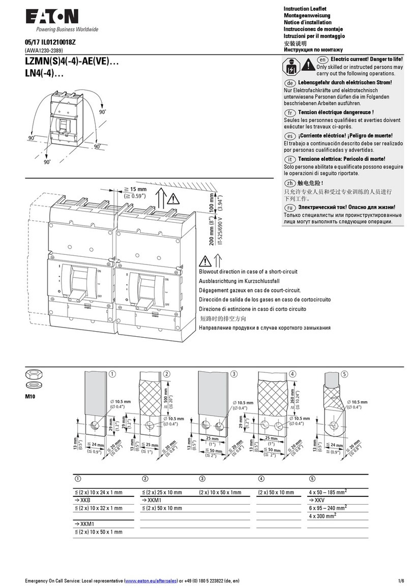 Eaton LZMNS4-AE Series Instruction leaflet