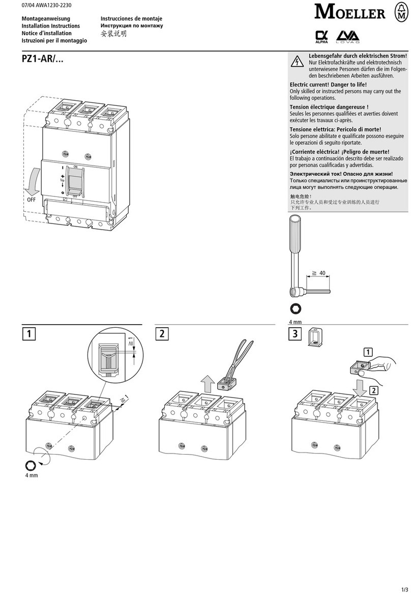 Moeller PZ1-AR Series User manual Moeller PZ1-AR Series User manual