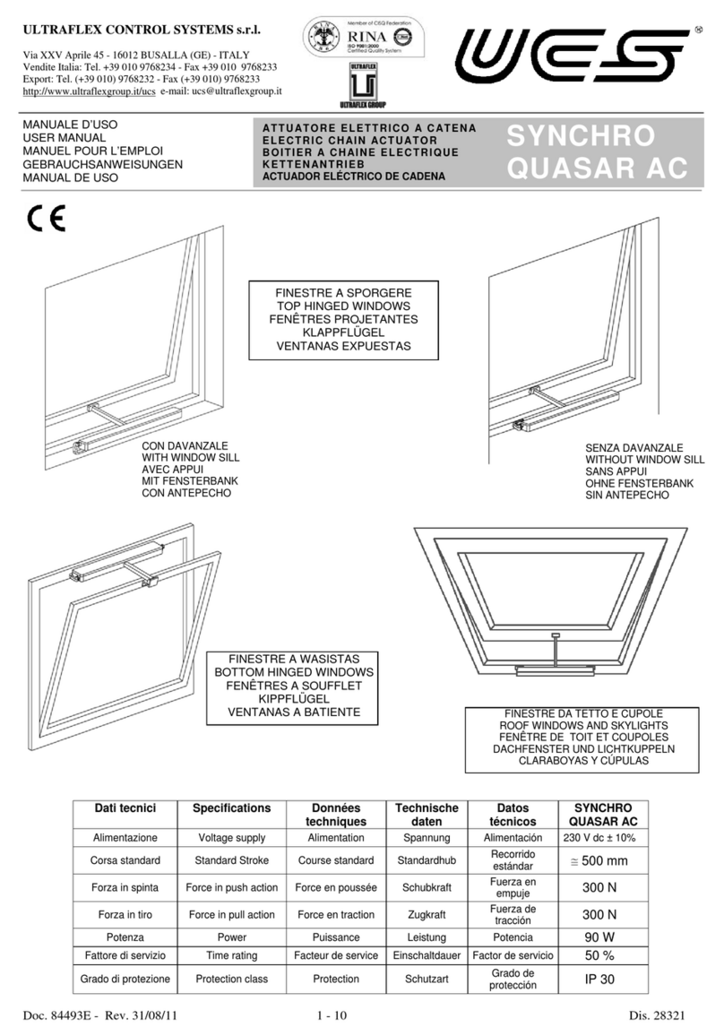UCS SYNCHRO QUASAR AC User manual