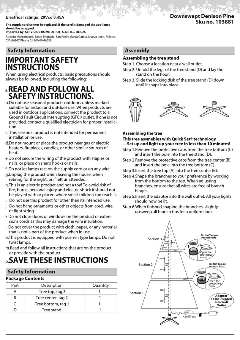 Polygroup Downswept Denison Pine User manual