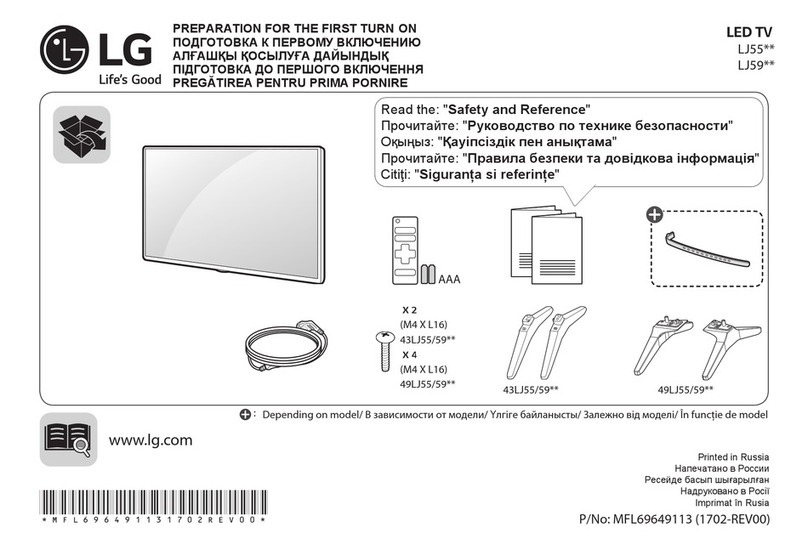 LG 43LJ550V-ZA Operating instructions