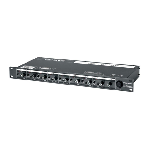 Phonic PM801 user manual