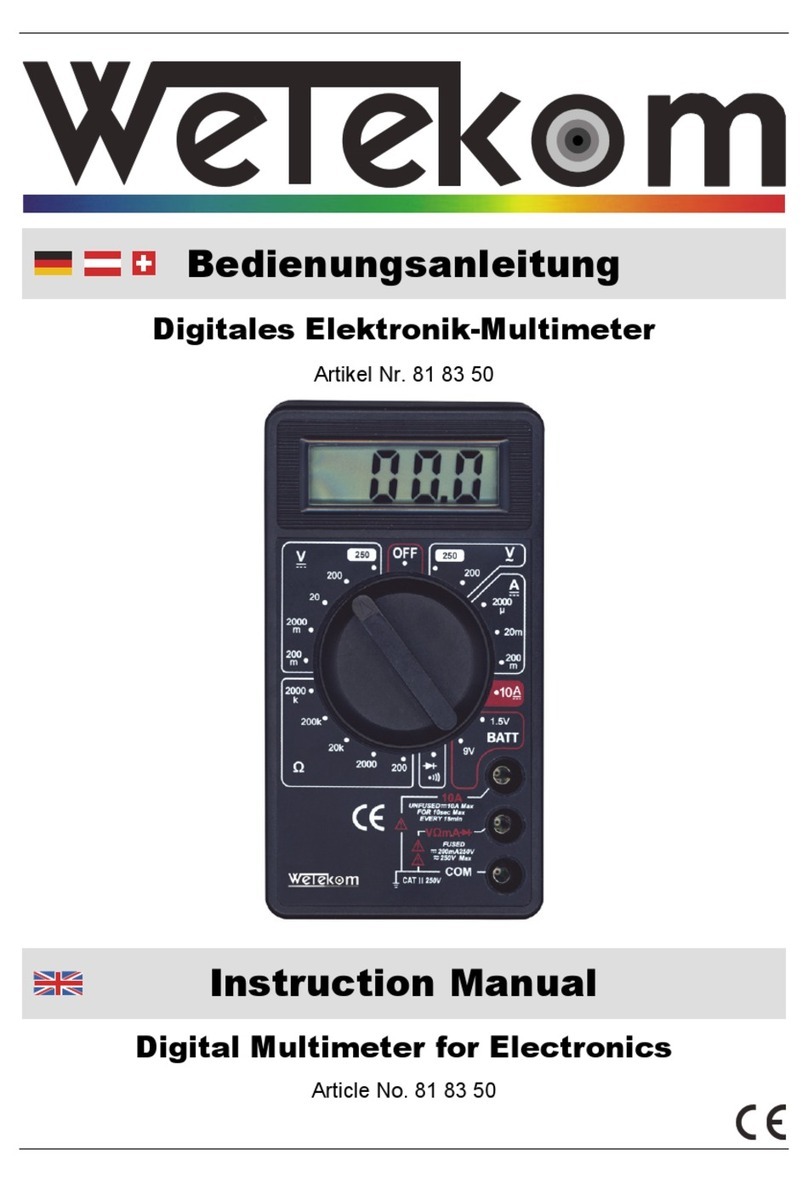Wetekom 81 83 50 instruction manual