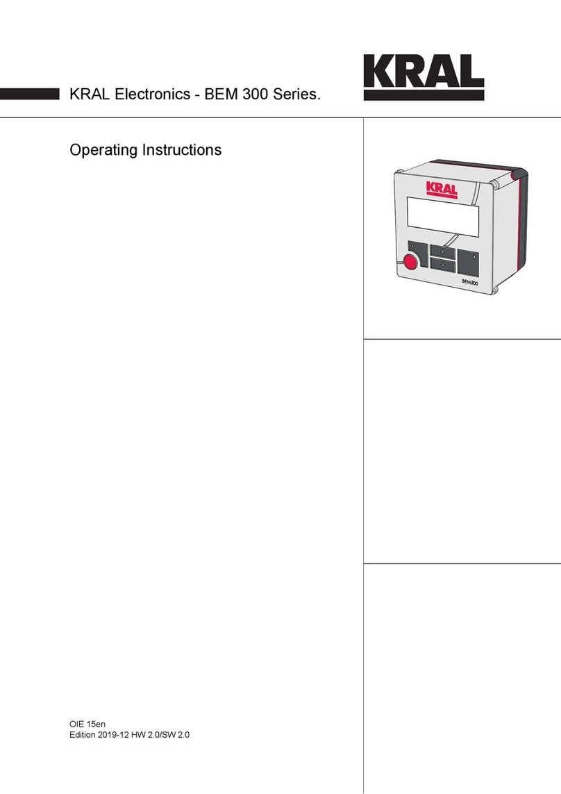 KRAL BEM 300 Series User manual