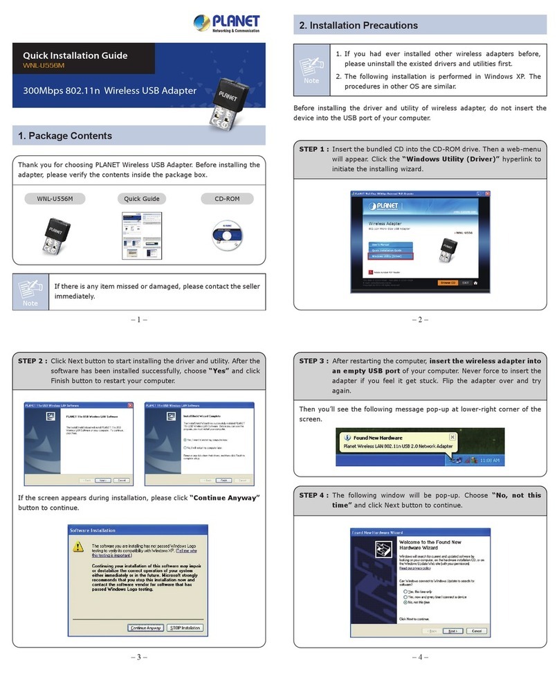 Planet WNL-U556M User manual