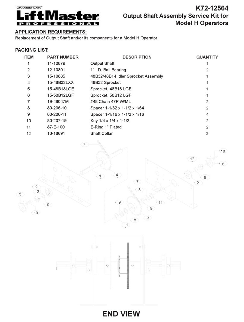 Chamberlain LiftMaster K72-12564 User manual Chamberlain LiftMaster K72-12564 User manual