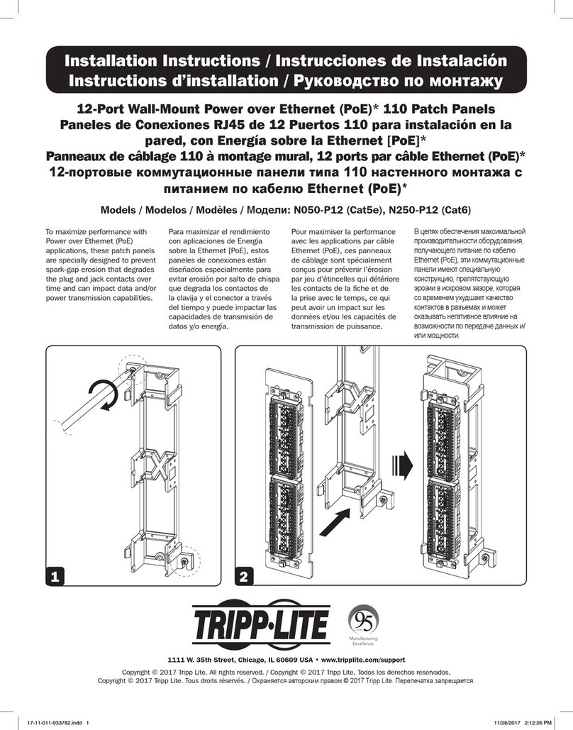 Tripp Lite N050-P12 User manual