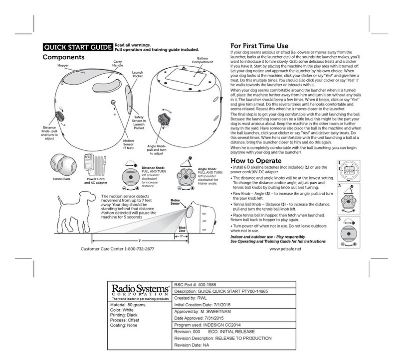 Radio System Corporation 400-1988 quick start guide