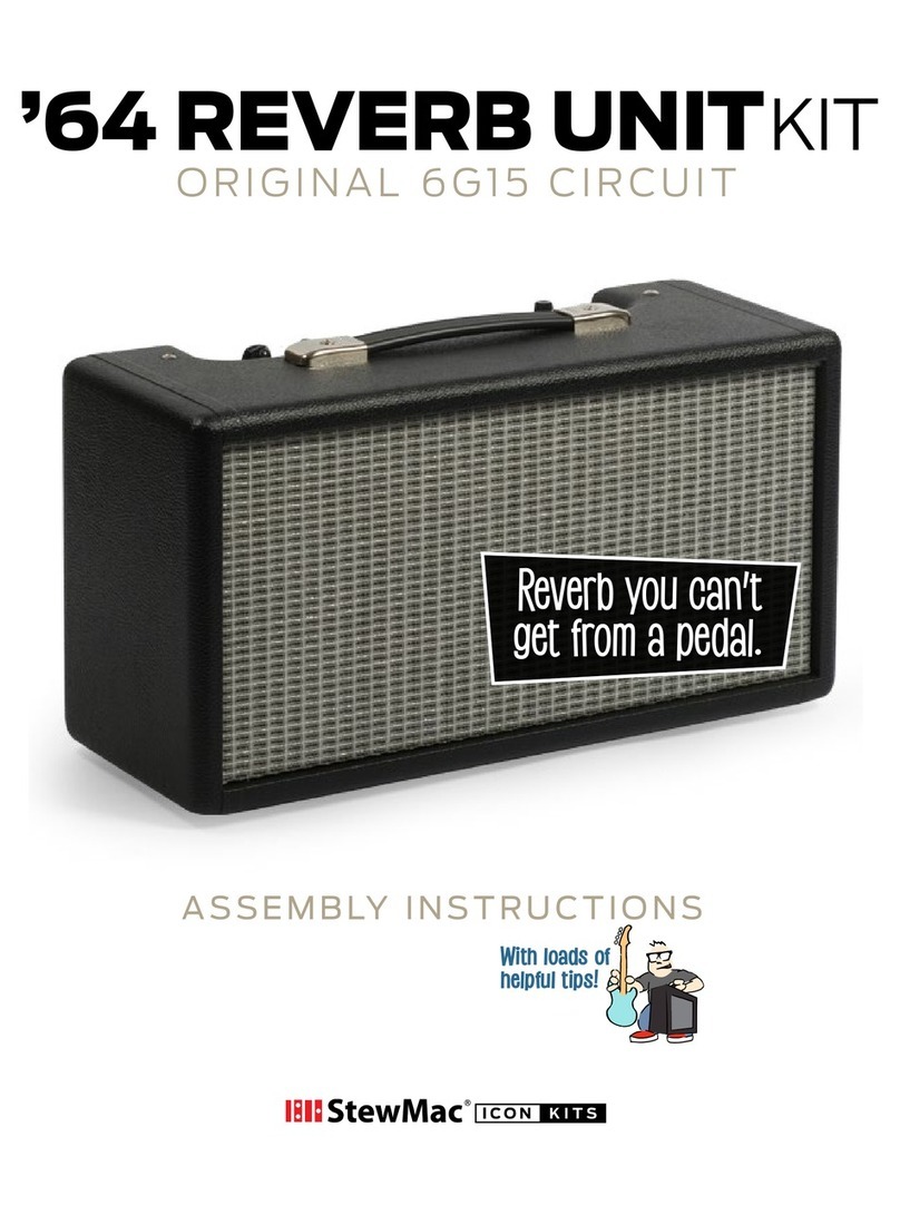 StewMac 64 REVERB UNIT Assembly instructions
