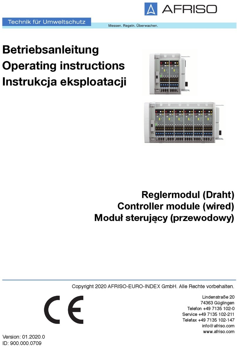 AFRISO CosiTherm Series operating instructions