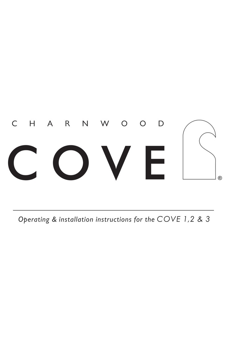 Charnwood COVE Series Operating & installation instructions
