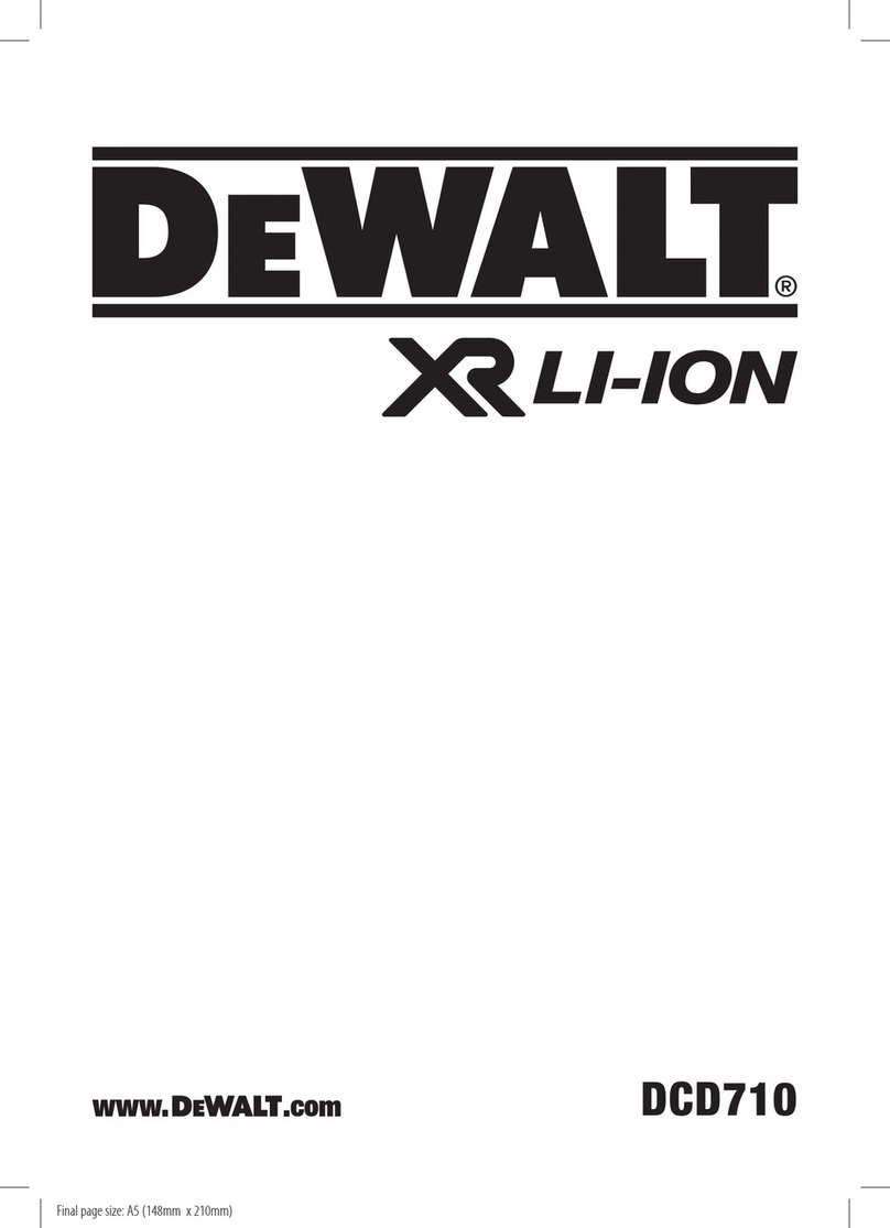 DeWalt XR DCD710 User manual