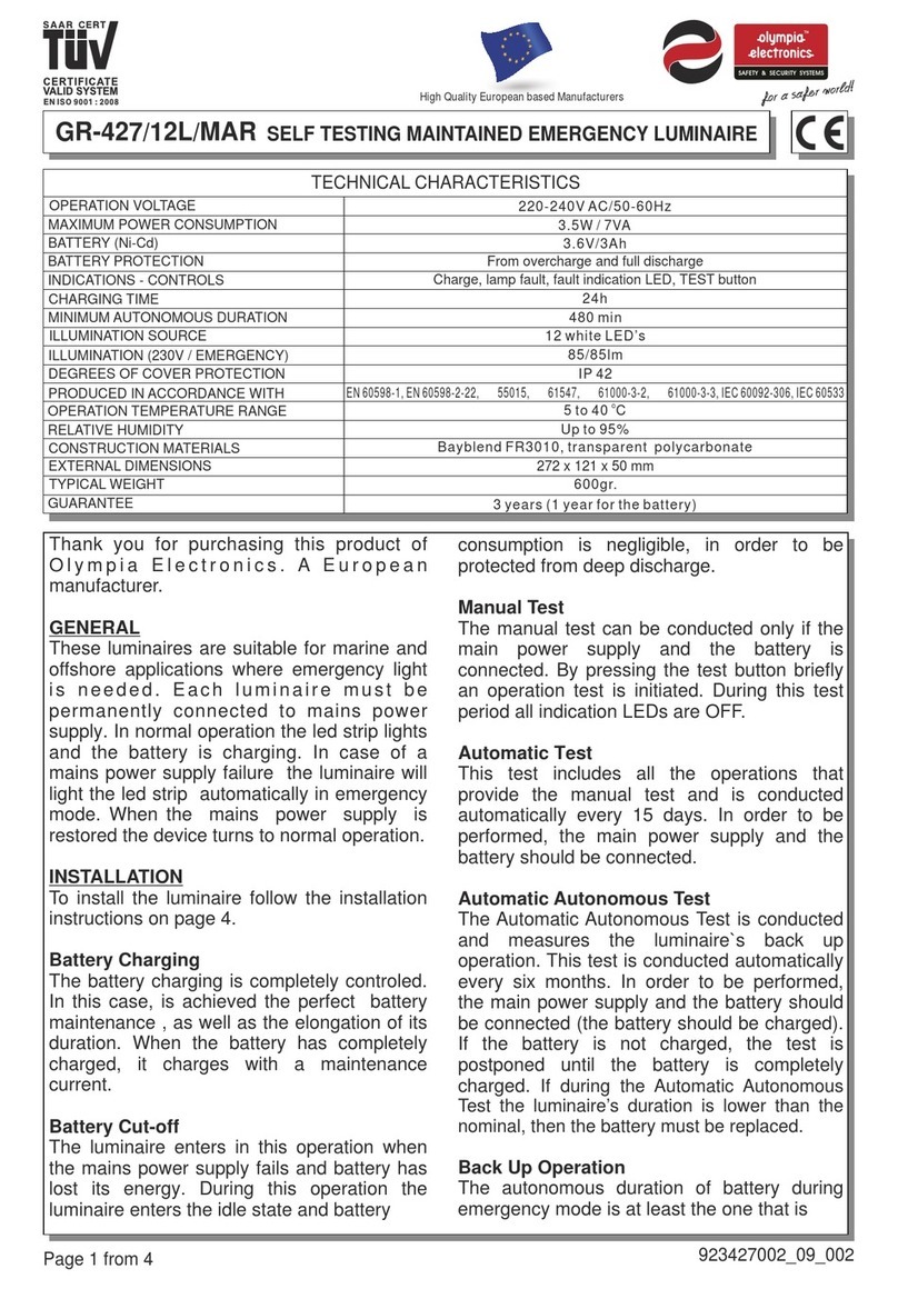 olympia electronics GR-427/12L/MAR User manual