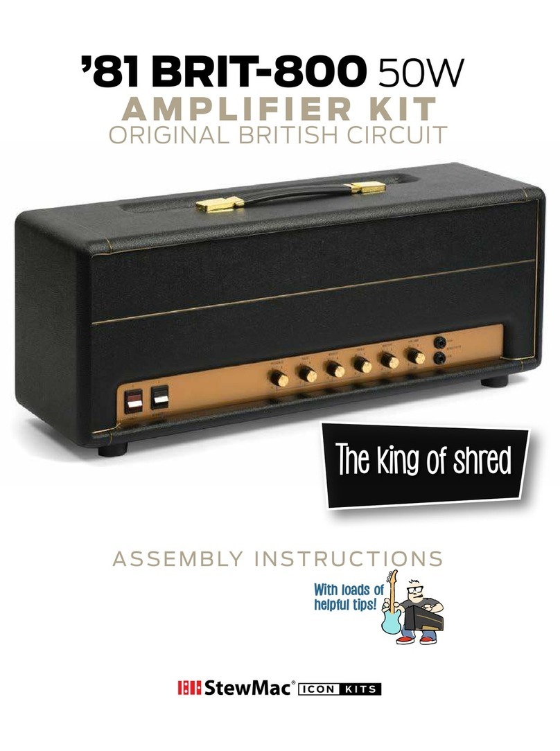 StewMac '81 BRIT-800 Assembly instructions