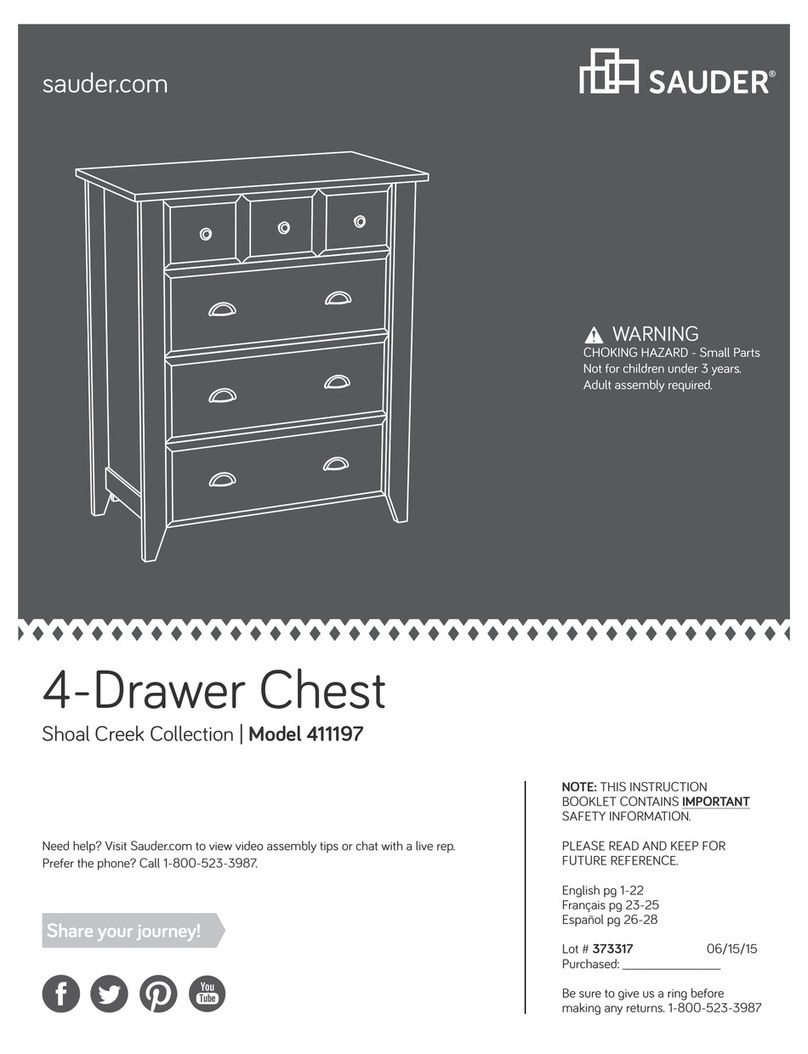 Sauder Shoal Creek Series User manual