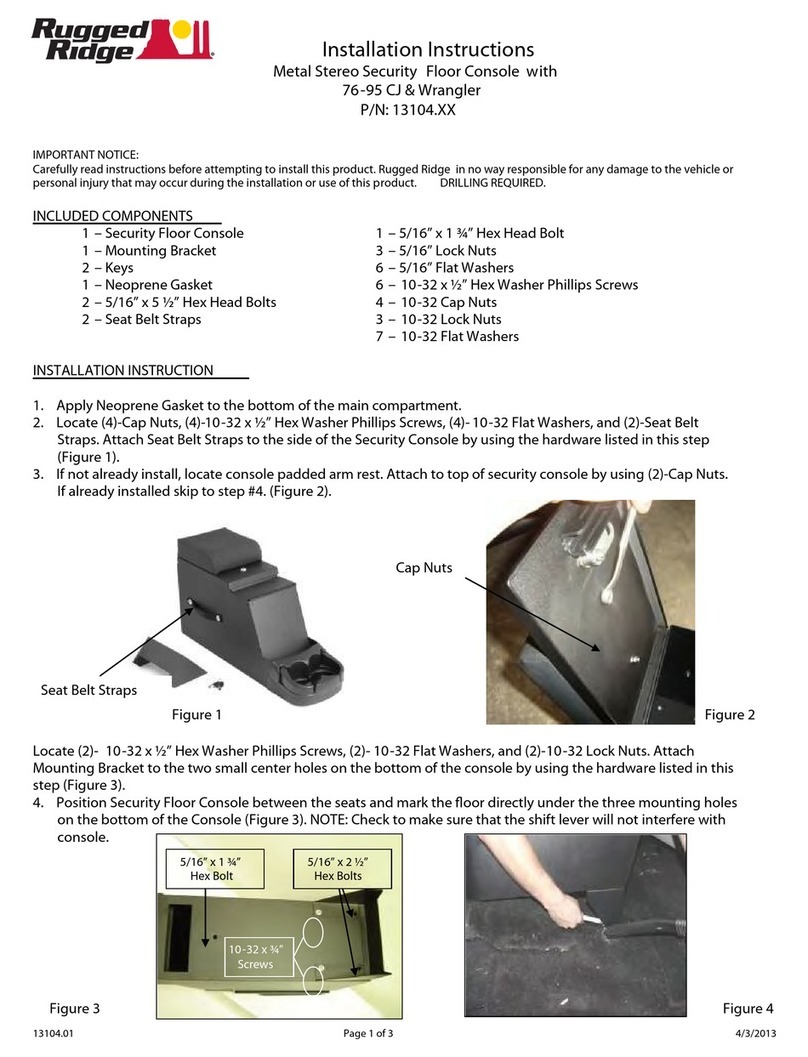 Rugged Ridge 13104 Series installation instructions