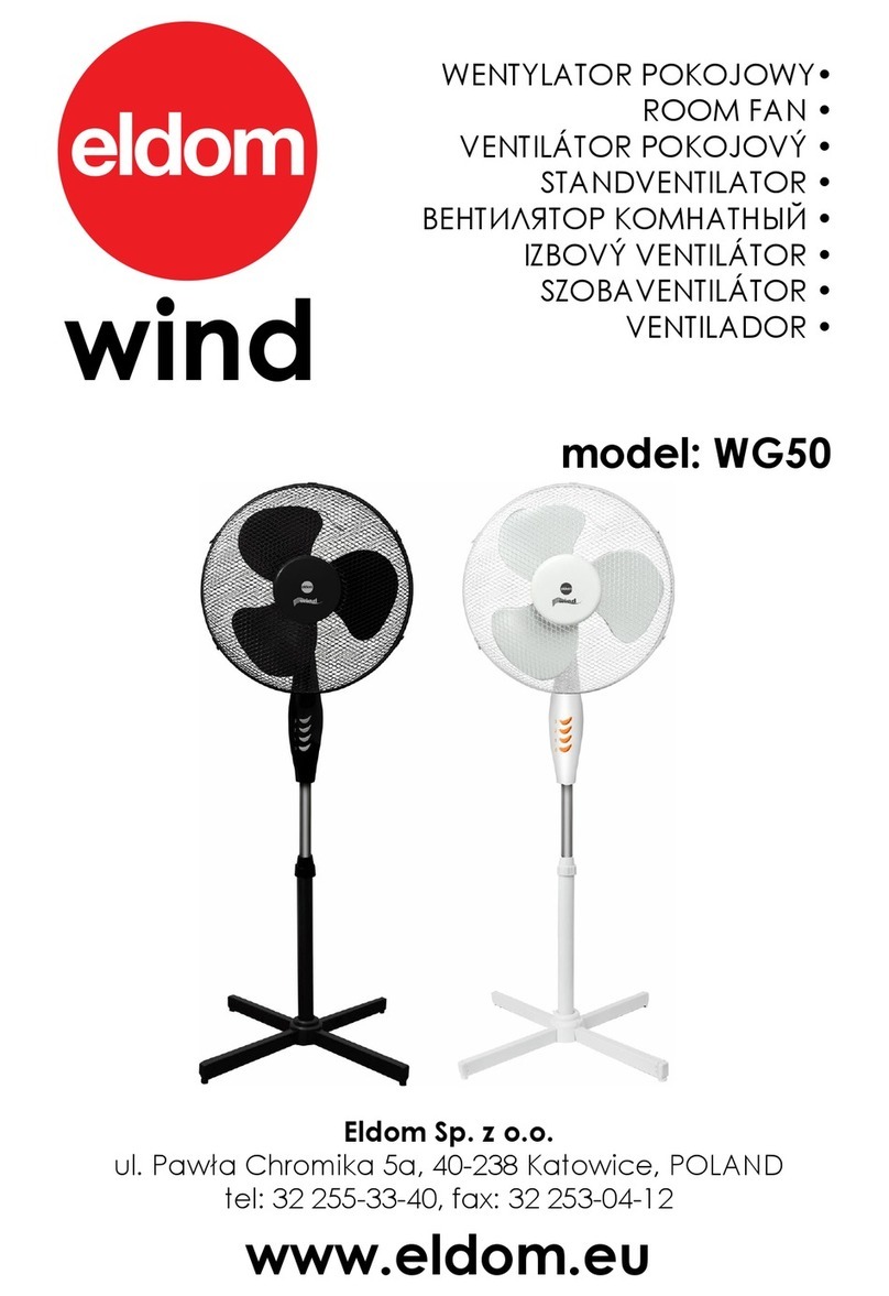 Eldom wind WG50 User manual Eldom wind WG50 User manual