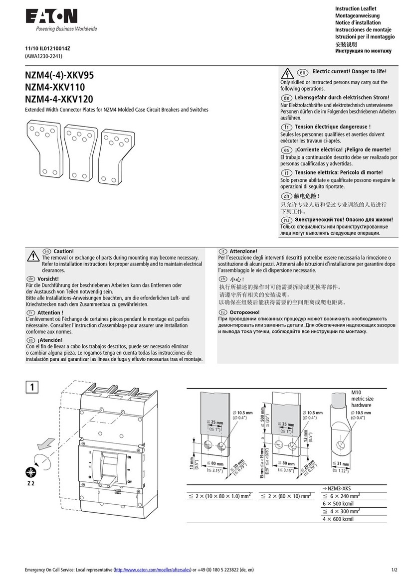 Eaton NZM4-XKV95 Manual