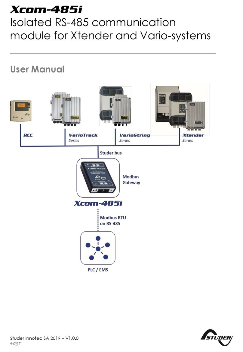 Studer Xcom-485i user manual