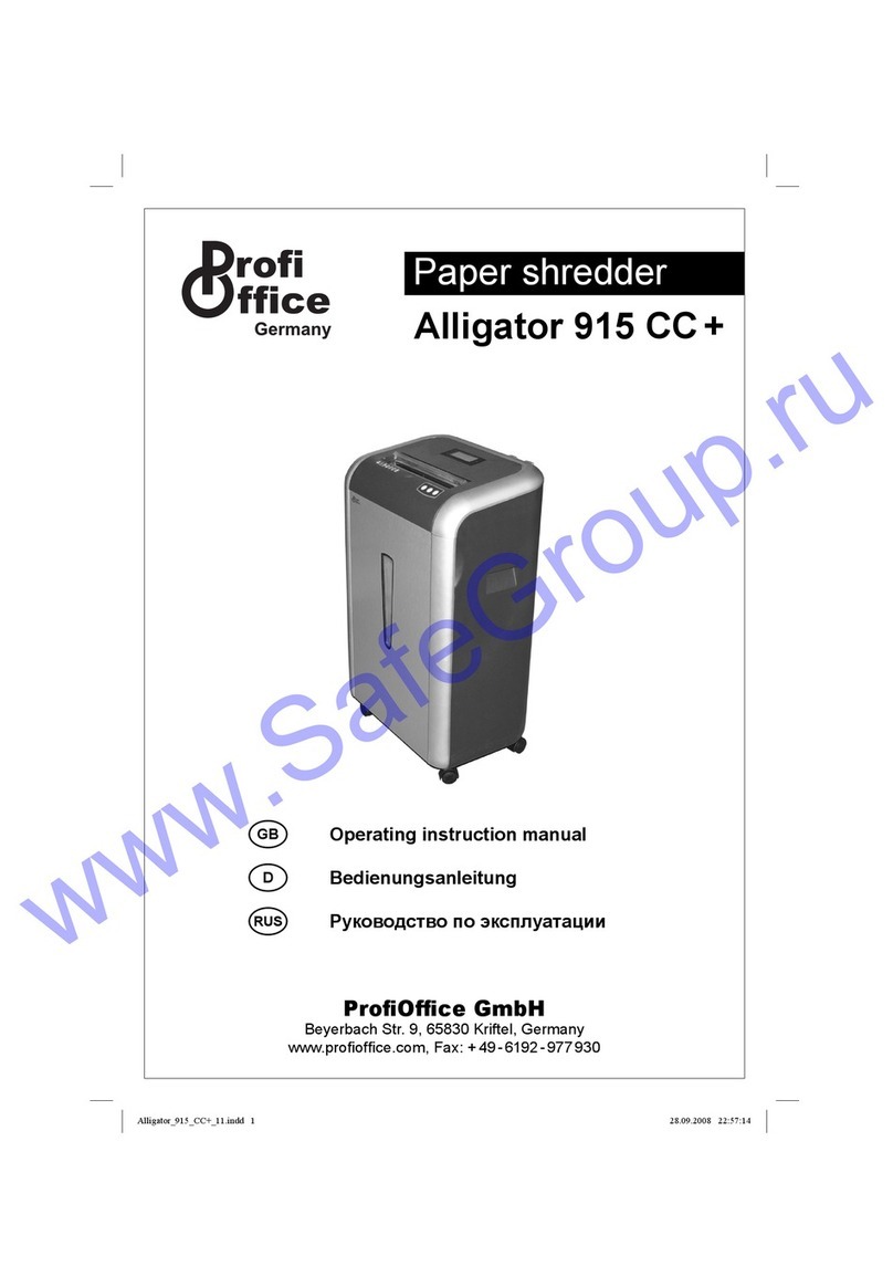 ProfiOffice Alligator 915 CC + Operating instructions manual ProfiOffice Alligator 915 CC + Operating instructions manual