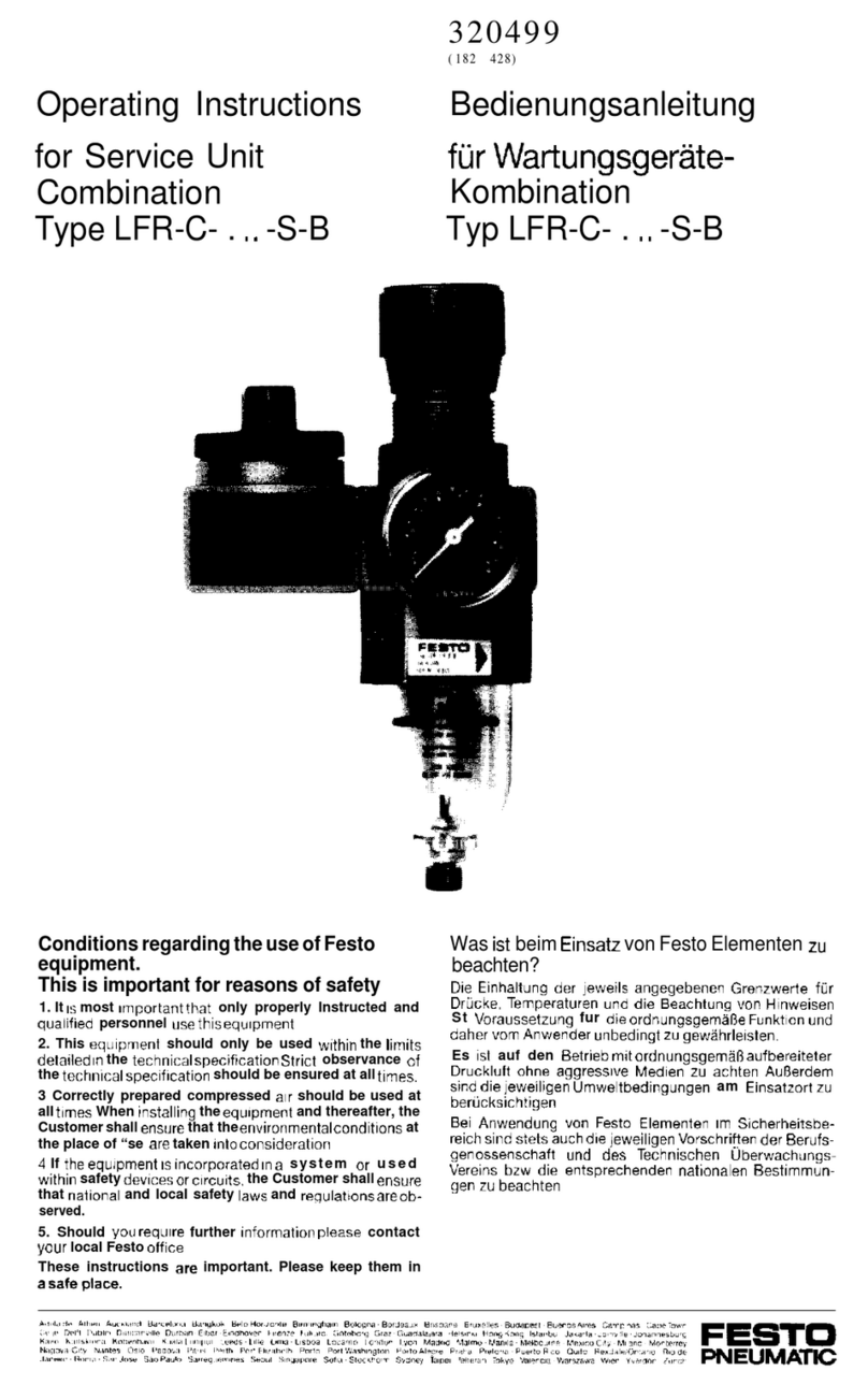 Festo Pneumatic LFR-C-S-B Series operating instructions Festo Pneumatic LFR-C-S-B Series operating instructions