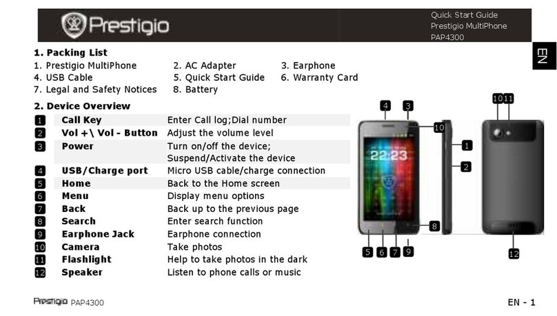 Prestigio MultiPhone PAP4300 User manual