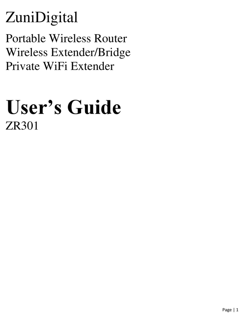 ZuniDigital ZuniConnect ZR301 user guide