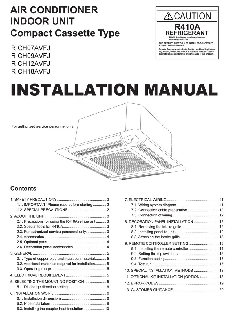 Rheem RICH07AVFJ User manual