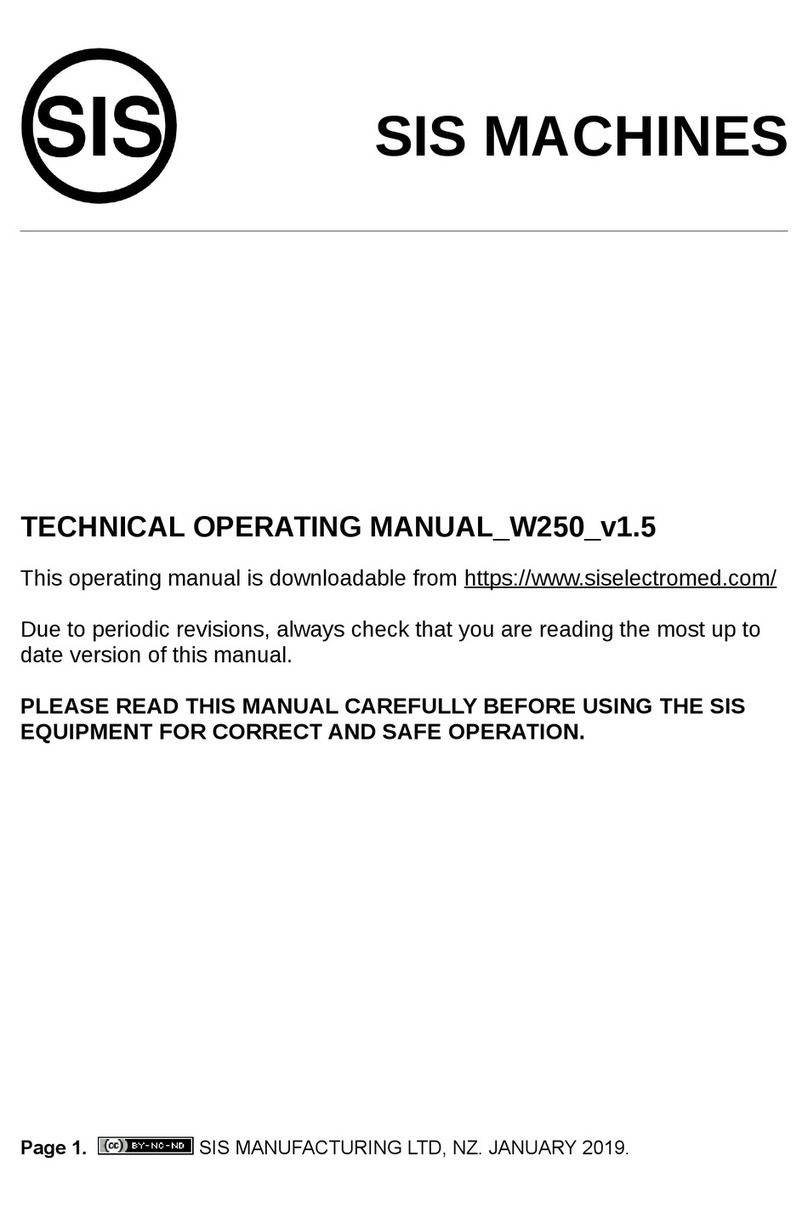 SIS SIS W250 operating manual