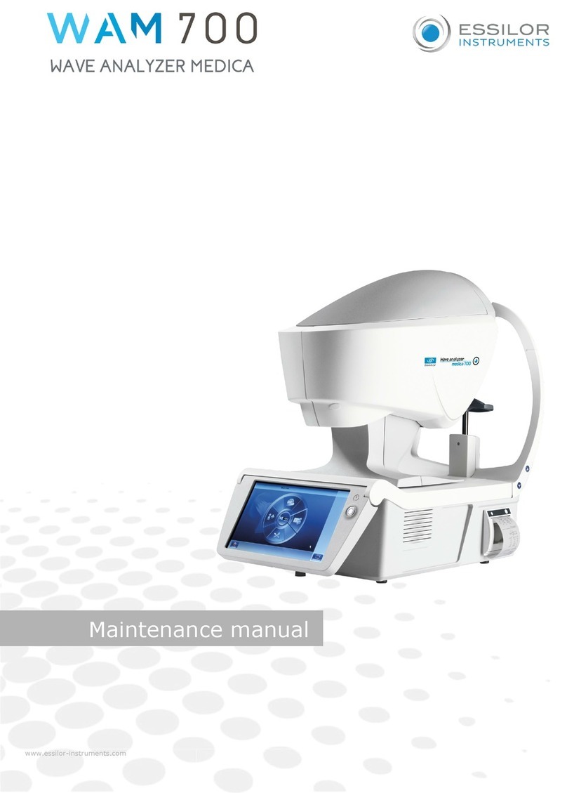 Essilor WAM700 Maintenance manual