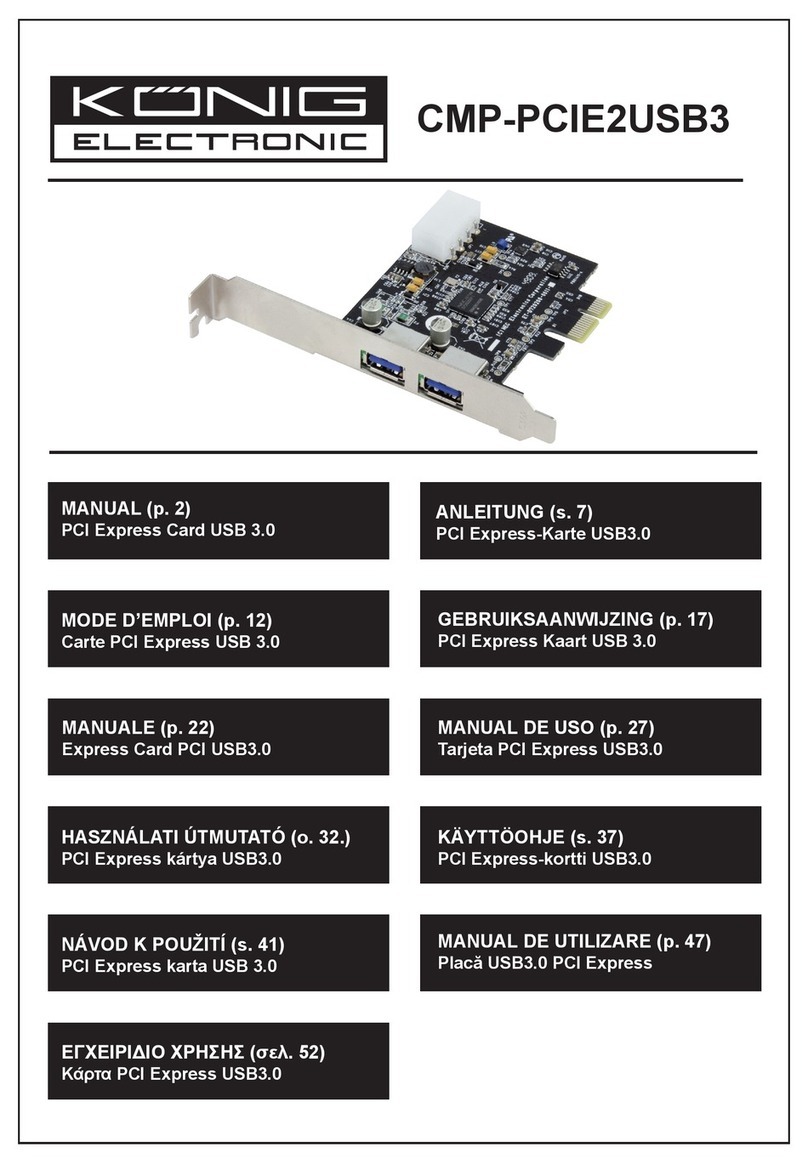 Konig CMP-PCIE2USB3 manual