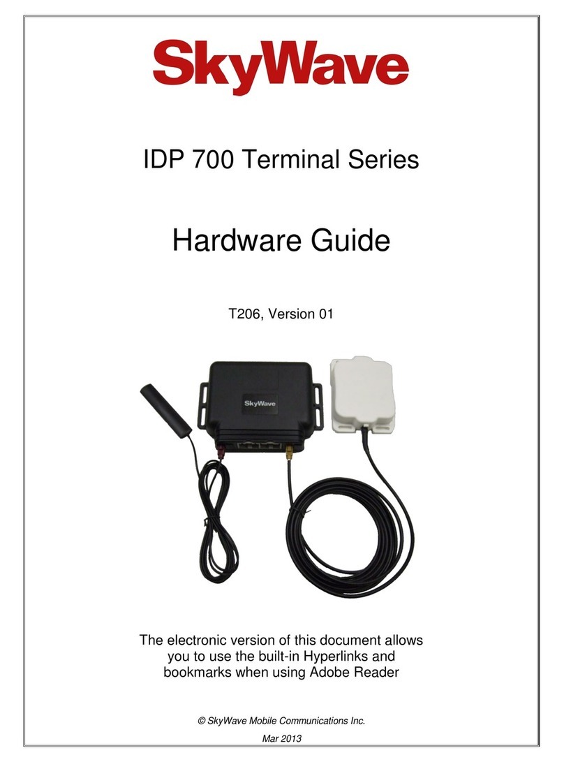 SkyWave IDP 700 Series Hardware guide