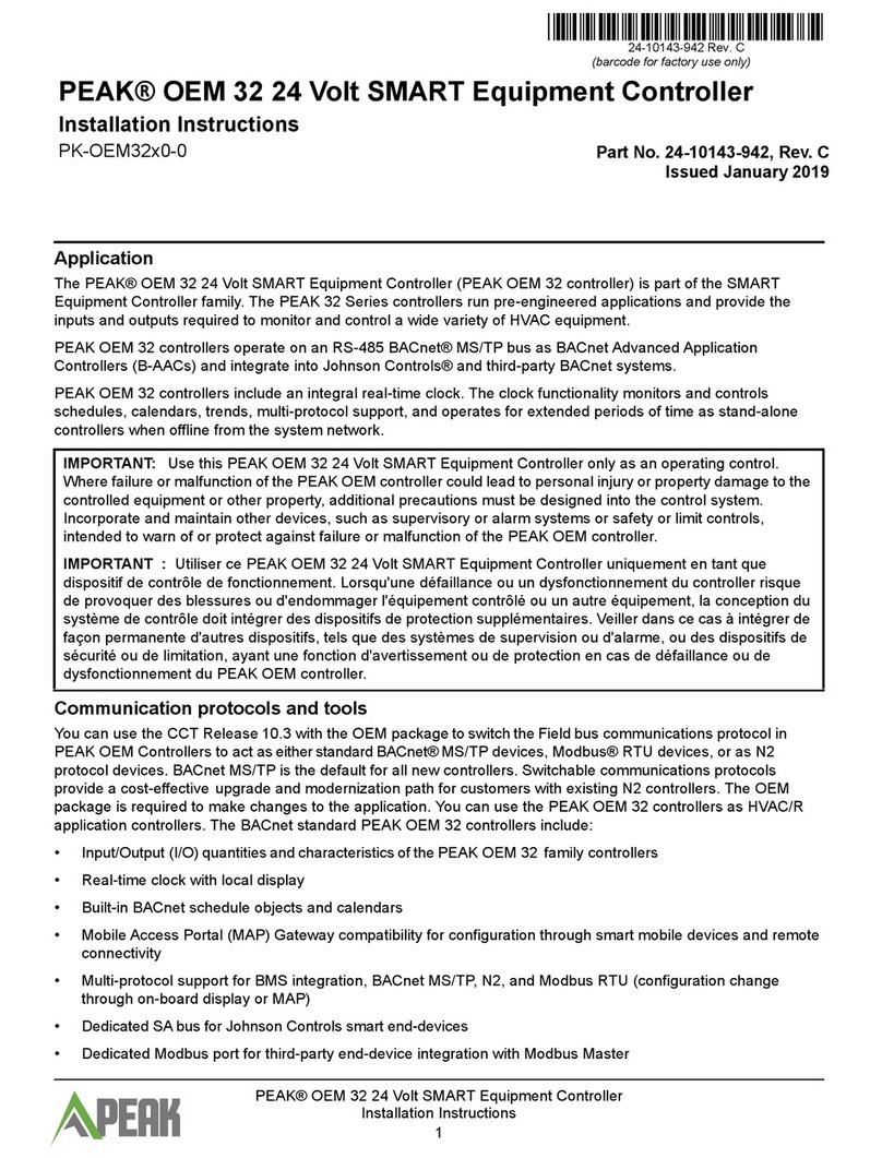 Peak OEM 32 installation instructions