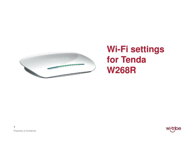 Tenda W268R User instructions