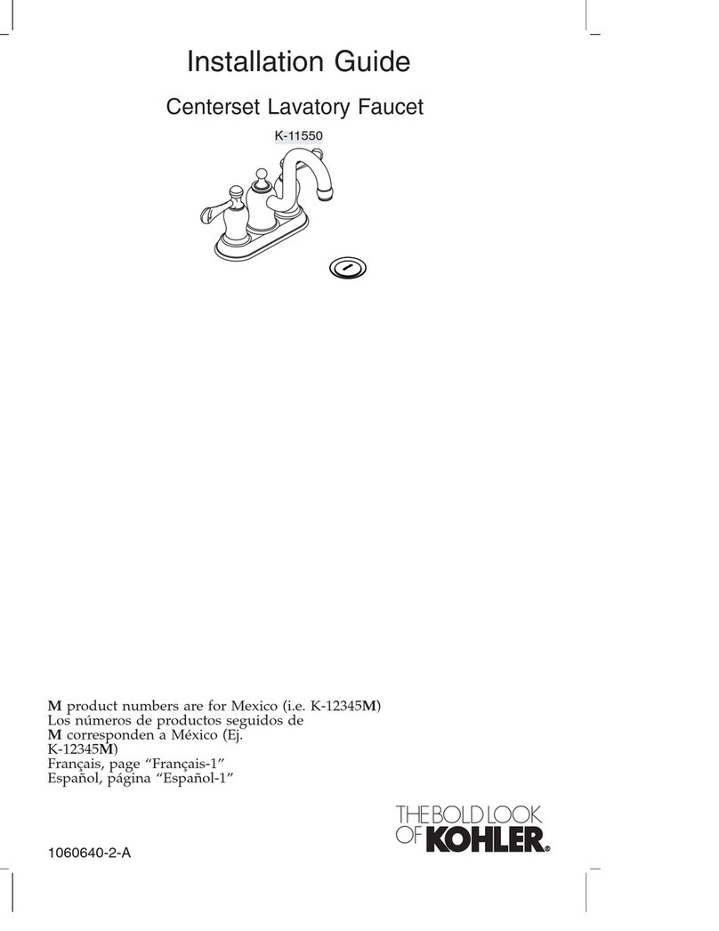 Kohler K-11550 User manual