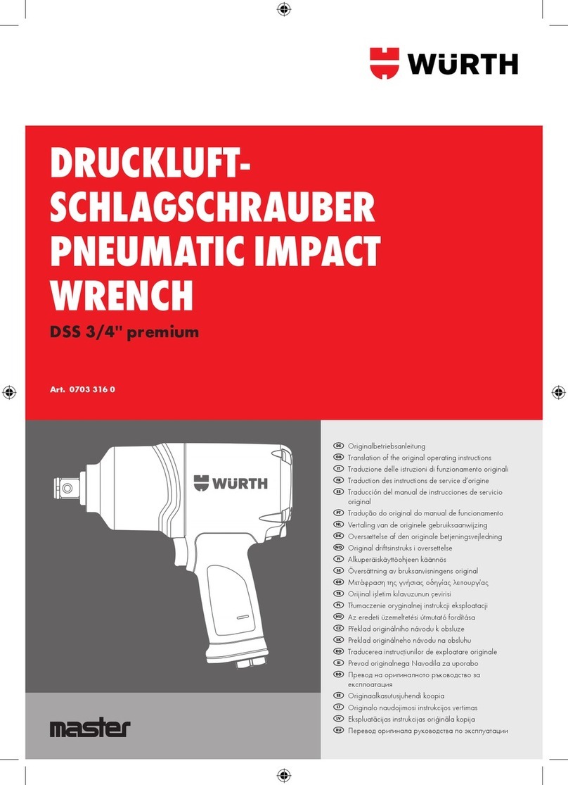 Würth DSS 3/4 inch premium Translation of the original operating instructions