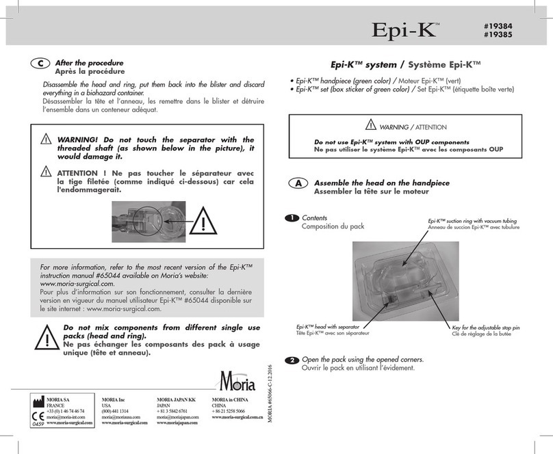 MORIA Epi-K system 19384 instruction manual
