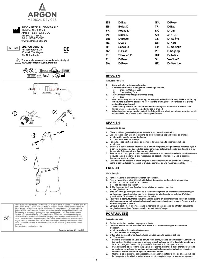 Argon Medical Devices D-Bag Instructions for use