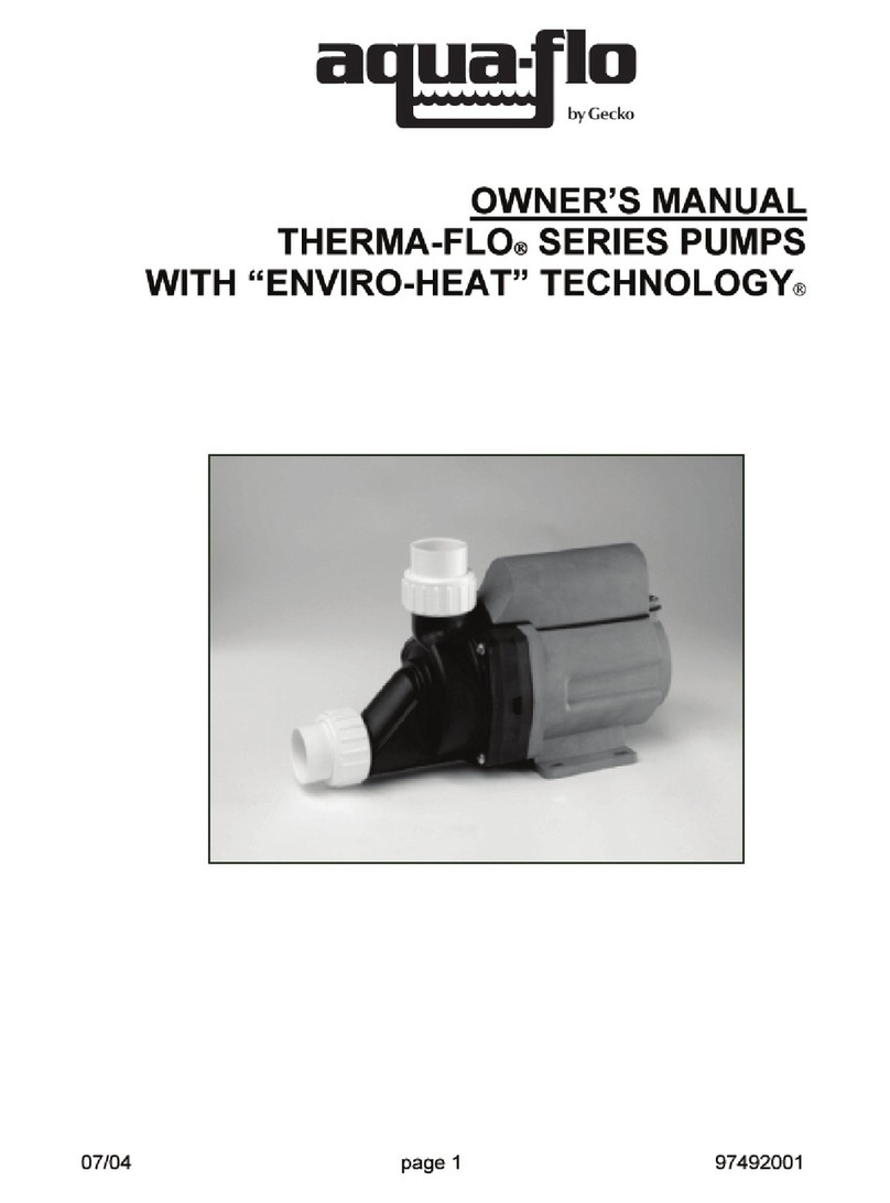 Gecko Aqua-Flo Therma-Flo Enviro-Heat Series owner's manual