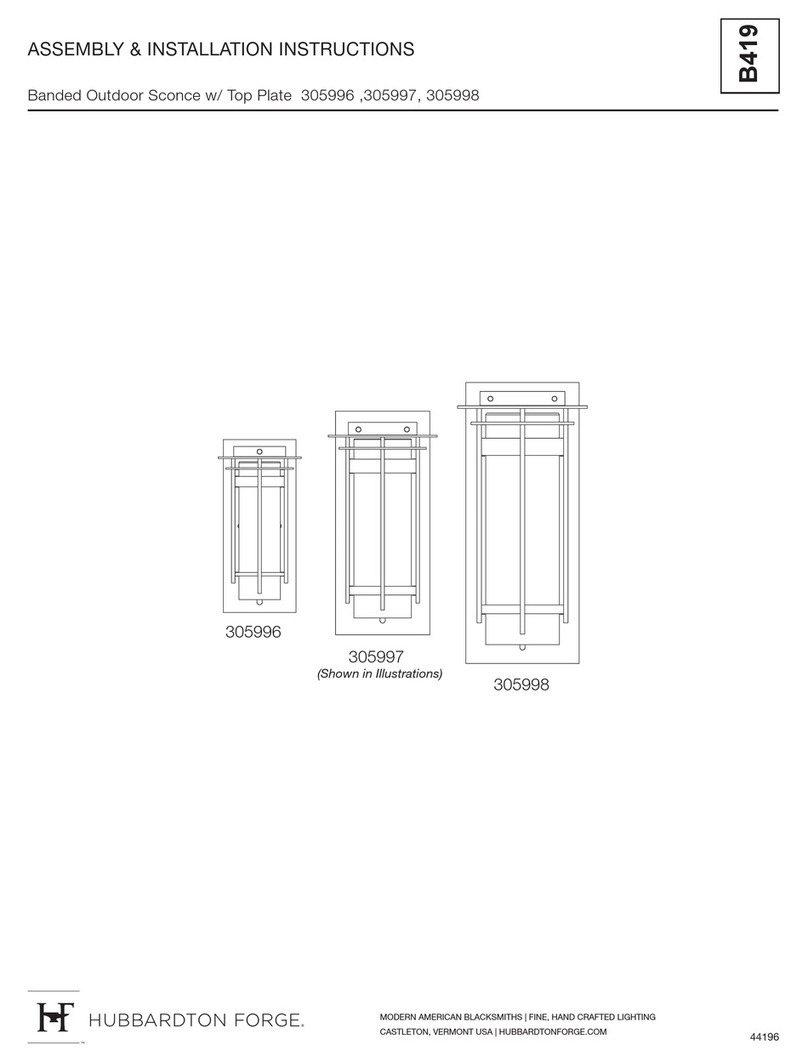 Hubbardton Forge 305996 Programming manual Hubbardton Forge 305996 Programming manual