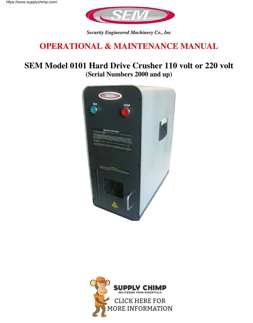 SEM 0101 Operational & maintenance manual