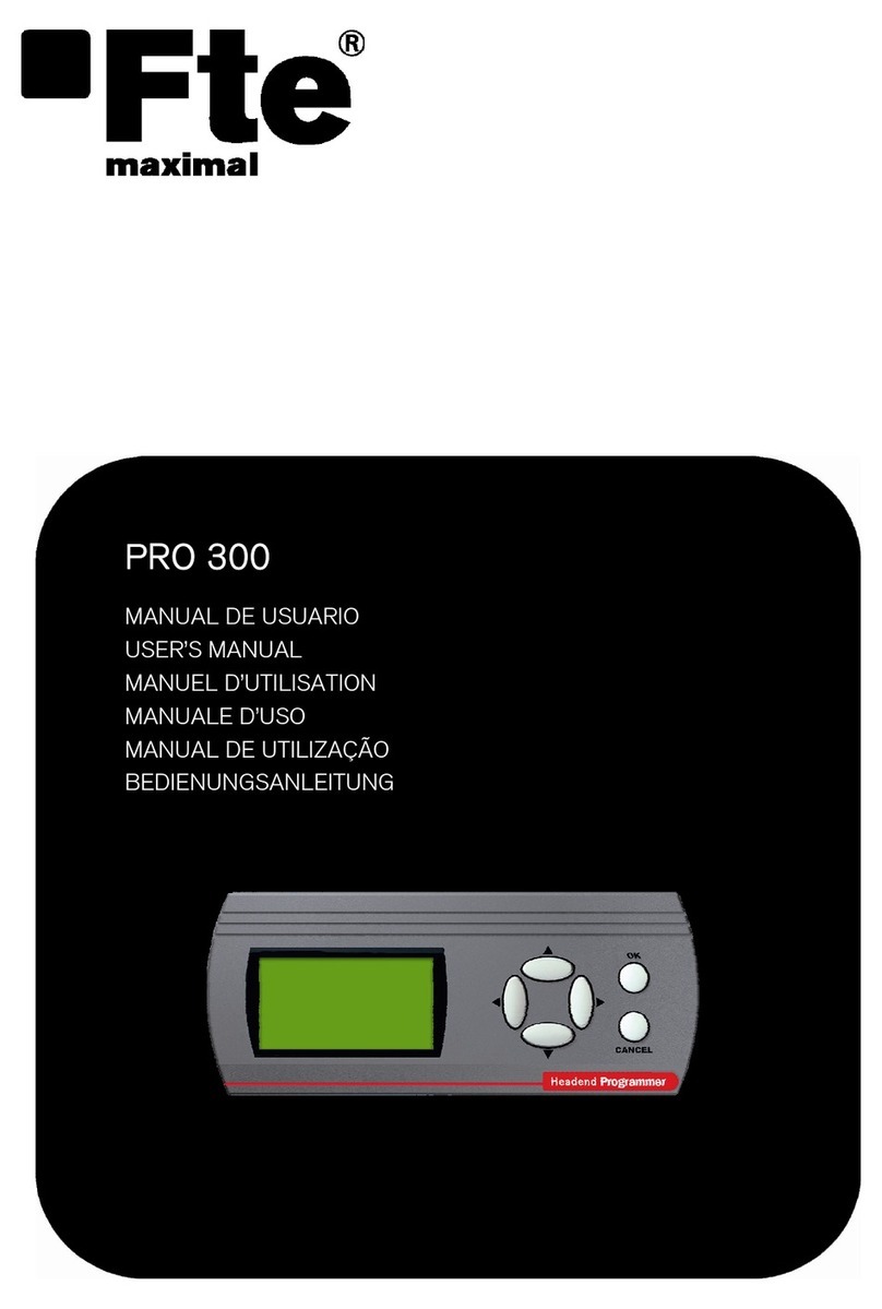 FTE Maximal PRO 300 User manual