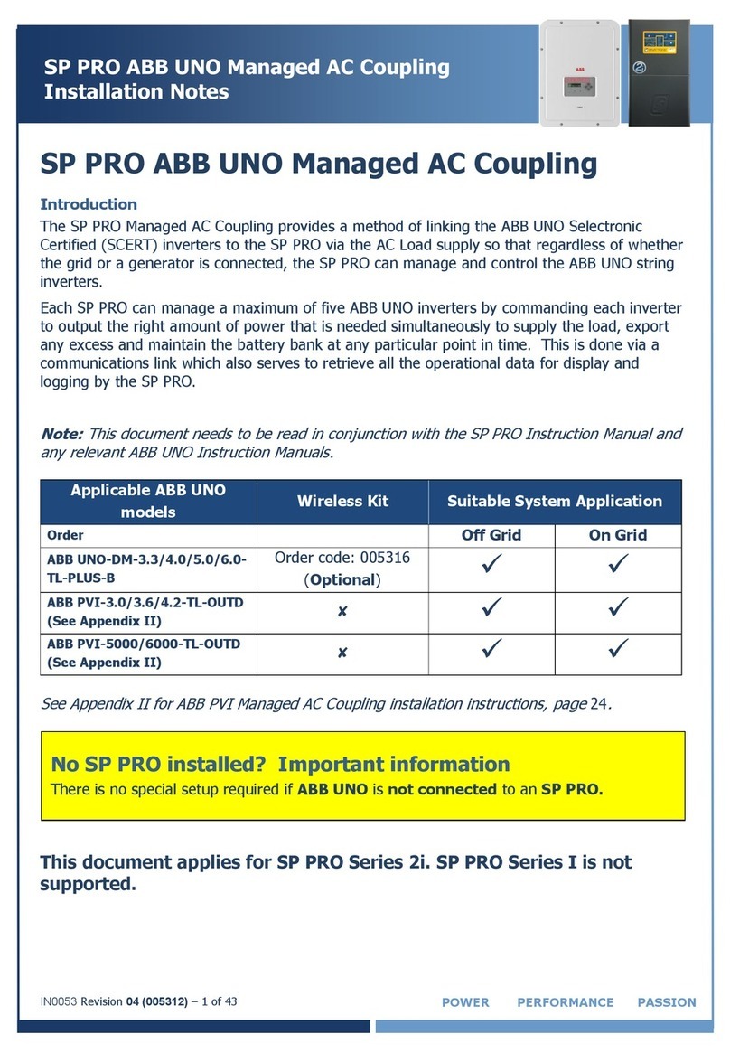 Selectronic SP PRO 2i Series Installation notes