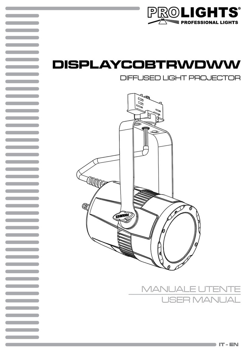 ProLights DISPLAYCOBTRWDWW User manual